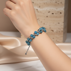 Apatit Üçlü Makrome Özel Tasarım Bileklik 6 mm