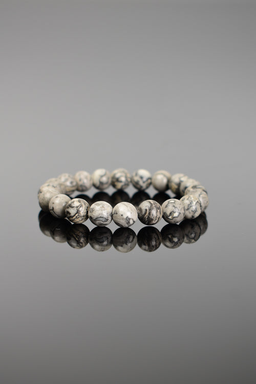 Aragonit Doğal Taş Bileklik 10 mm