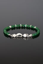 Aventurin Doğal Taş 925 Ayar Gümüş Kapama Bileklik - Ayışığı Koleksiyonu