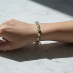 Aventurin Doğal Taş Makrome Bileklik