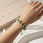 Aventurin Üçlü Makrome Özel Tasarım Bileklik 6 mm