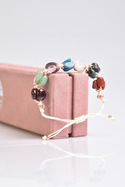 Başak Burcu Makrome Tasarım Doğal Taş Bileklik