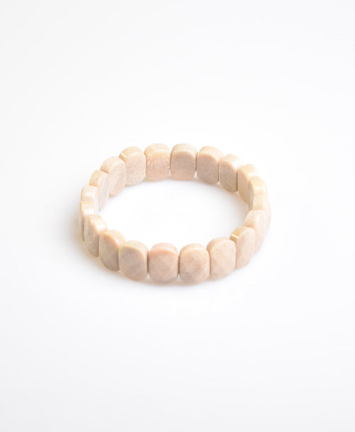 Sertifikalı Beyaz Mercan Doğal Taş Bileklik – Özel Rolex Kesim