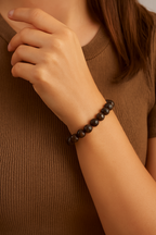 Bronzit Doğal Taş Bileklik 8 mm