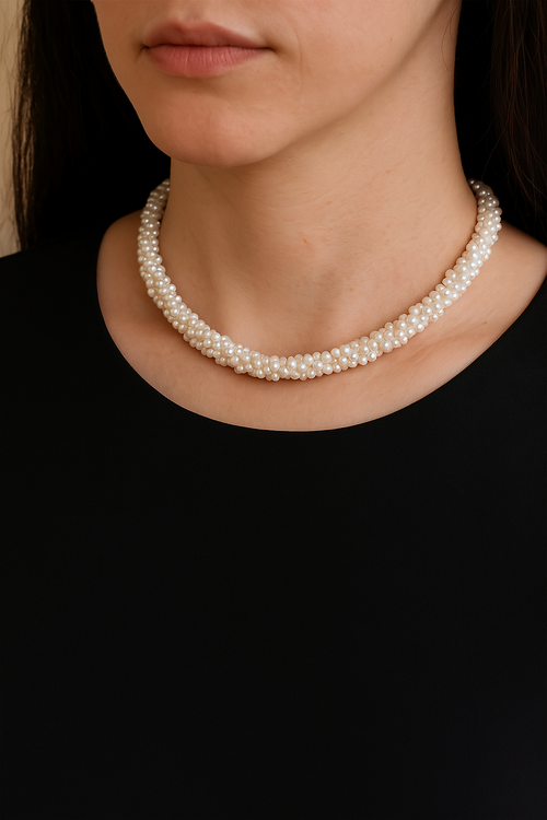 Burma İnci Gümüş Kolye