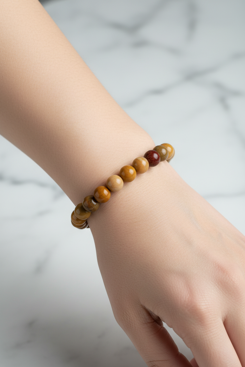 Jasper 8mm Doğal Taş Bileklik - Görsel 2 - Safnaturel