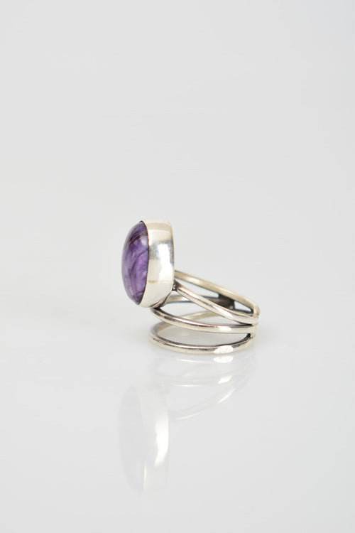 Çeroit Doğal Taş 925 Ayar Gümüş Yüzük