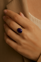 Çeroit Doğal Taş 925 Ayar Gümüş Yüzük