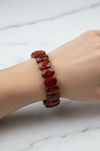 Jasper Doğal Taş Geniş Kesim Bileklik