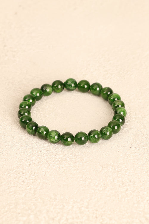 Diopsit Doğal Taş Bileklik 8 mm