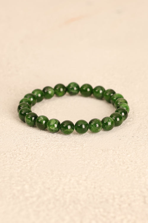 Diopsit Doğal Taş Bileklik 8 mm