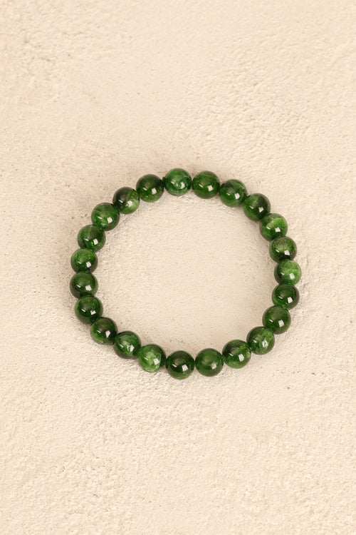 Diopsit Doğal Taş Bileklik 8 mm