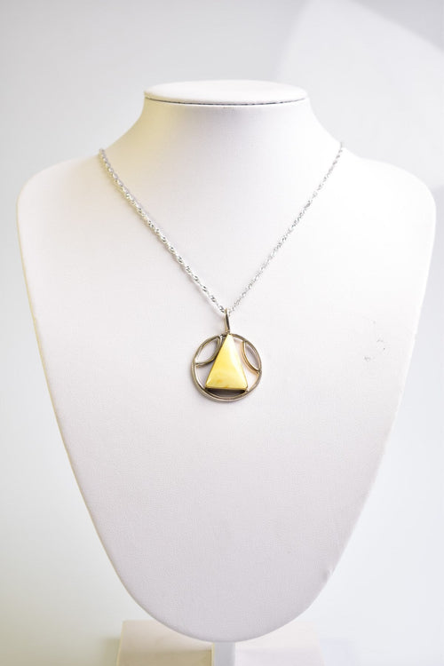 Doğal Damla Kehribar 925 Ayar Gümüş Kolye