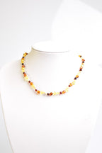 Natural Amber Baby Necklace Bracelet Set