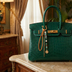 Doğal Taşlı Çanta Charmı ( Ay Taşı, Anyolit, Prehneit, Jasper, Firuze, Sedef, Krizopras )