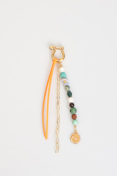 Doğal Taşlı Çanta Charmı ( Ay Taşı, Anyolit, Prehneit, Jasper, Firuze, Sedef, Krizopras )