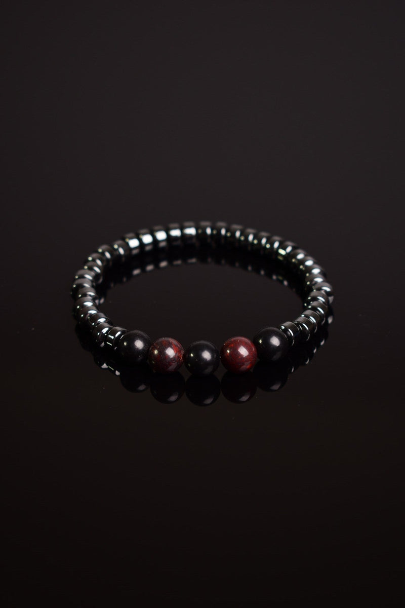 Dragon Jasper - Hematit Doğal Taş Unisex Bileklik - Görsel 4 - Safnaturel