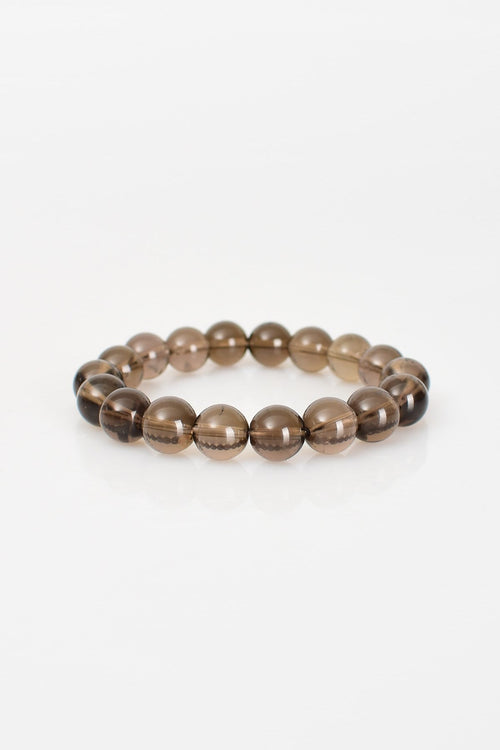 Dumanlı Kuvars Doğal Taş Bileklik 10 mm