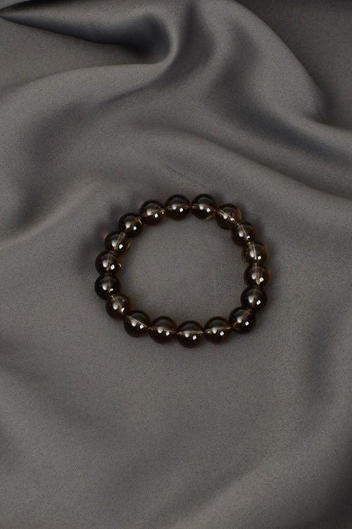 Dumanlı Kuvars Doğal Taş Bileklik 10 mm