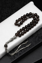 Smoky Quartz Natural Stone Prayer Beads 8 mm Sphere Cut