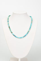 Firuze Doğal Taş Gümüş Aparatlı Tasarım Kolye