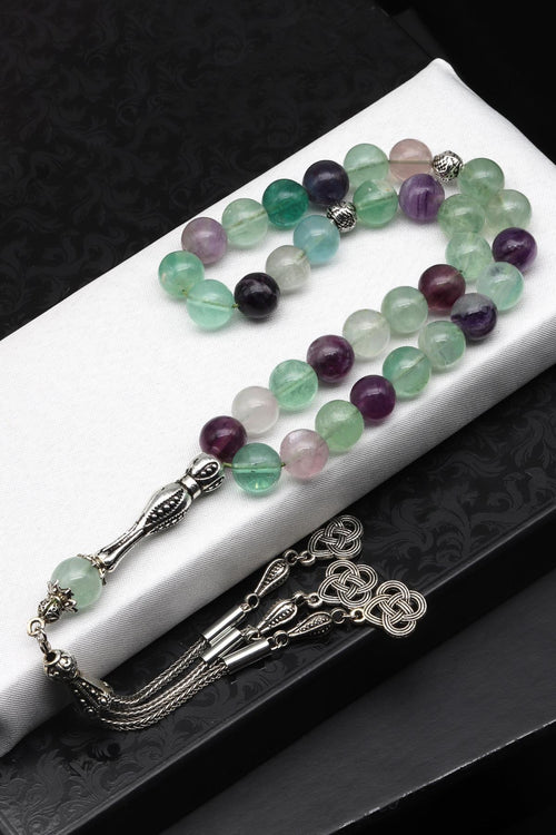 Florit Doğal Taş Tesbih 10 mm Küre Kesim