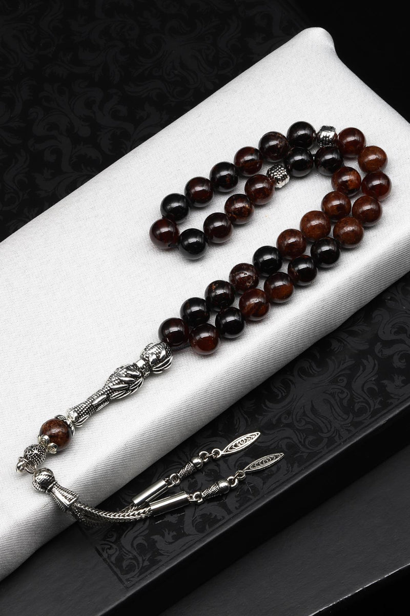 Garnet Doğal Taş Tesbih 8 mm Küre Kesim - Görsel 1 - Safnaturel