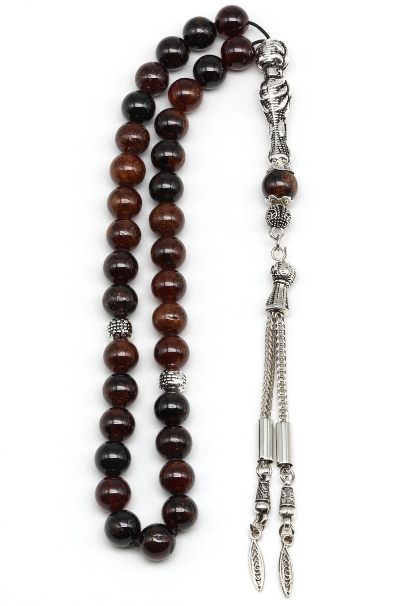 Garnet Doğal Taş Tesbih 8 mm Küre Kesim - Görsel 3 - Safnaturel