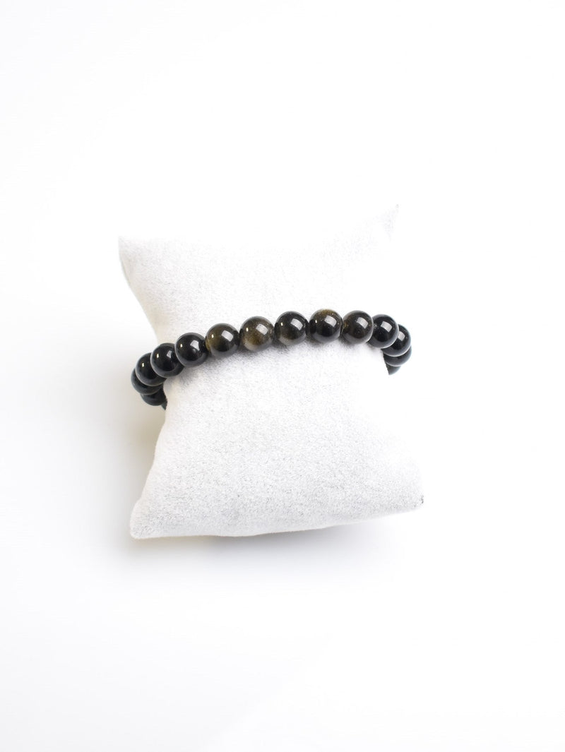Golden Obsidyen Doğal Taş Bileklik 8 mm - Görsel 4 - Safnaturel