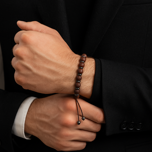 Gül Ağacı Makrome Örme Bileklik