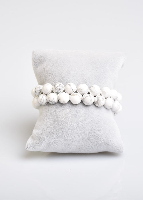 Havlit 8mm Çift Sıra Makrome Doğal Taş Bileklik