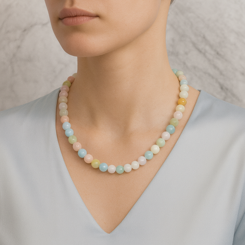 Helidor Doğal Taş Dizi Kolye 8 mm