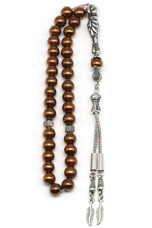 Hematit Doğal Taş Tesbih 8 mm Küre Kesim