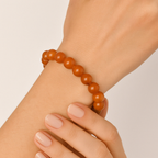 Hematoid Rutilli Kuvars Doğal Taş Bileklik 10 mm