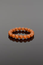 Hematoid Rutilli Kuvars Doğal Taş Bileklik 9 mm