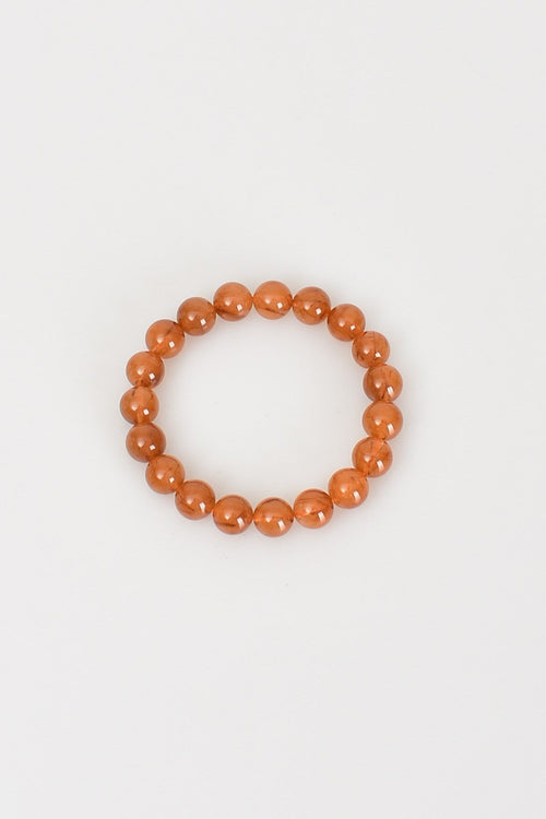 Hematoid Rutilli Kuvars Doğal Taş Bileklik 9 mm