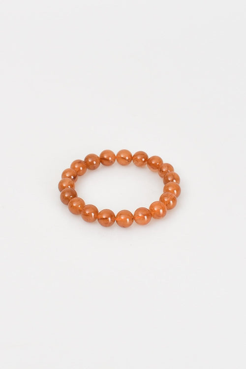 Hematoid Rutilli Kuvars Doğal Taş Bileklik 9 mm