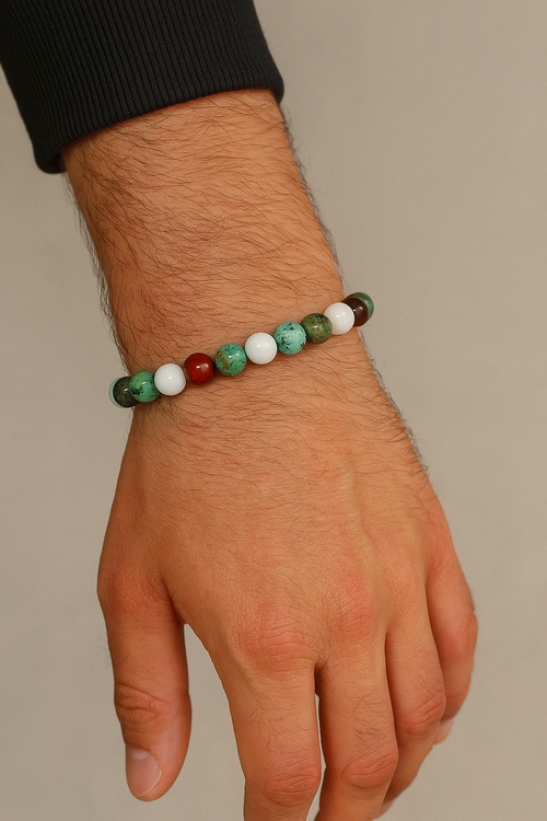 İkizler Burcu Doğal Taş Bilekli 8 mm