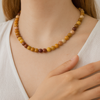 Jasper 8 mm Dizi Doğal Taş Kolye