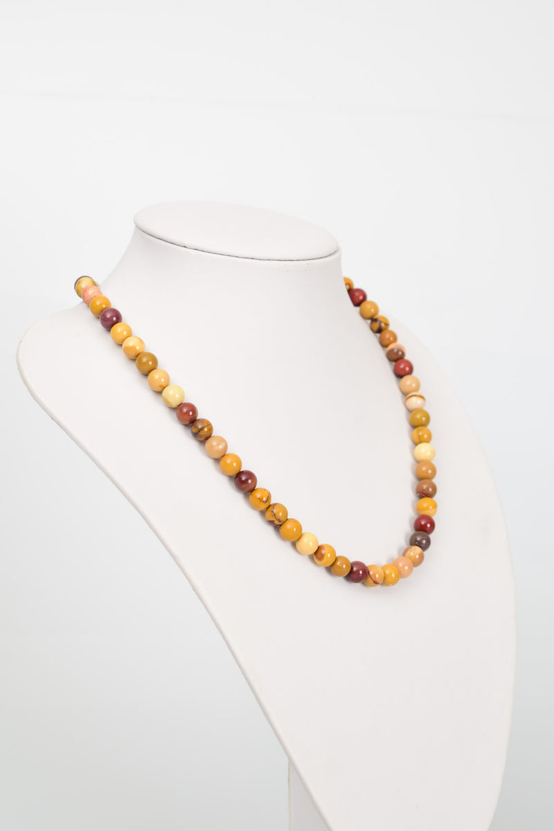 Jasper Doğal Taş Dizi Kolye 8 mm - Görsel 2 - Safnaturel