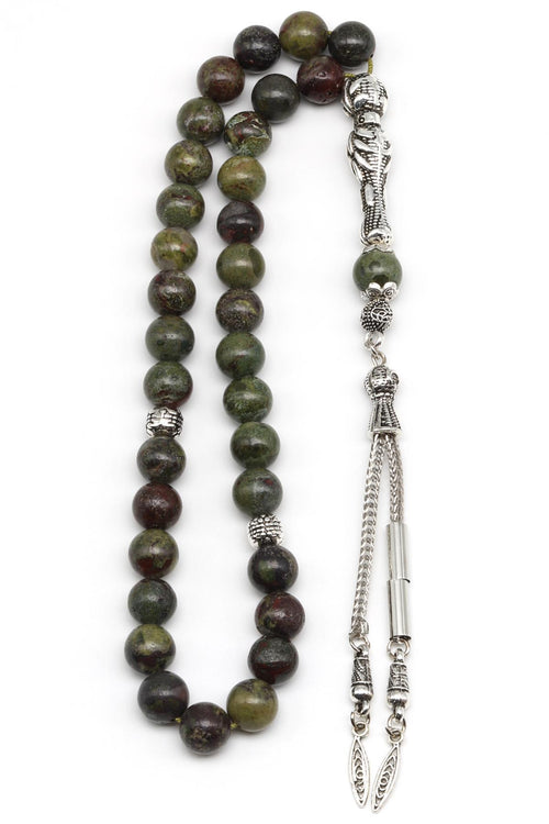 Jasper Doğal Taş Tesbih 8 mm Küre Kesim