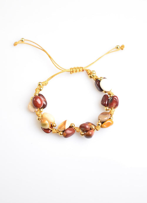 Jasper Üçlü Makrome Özel Tasarım Bileklik