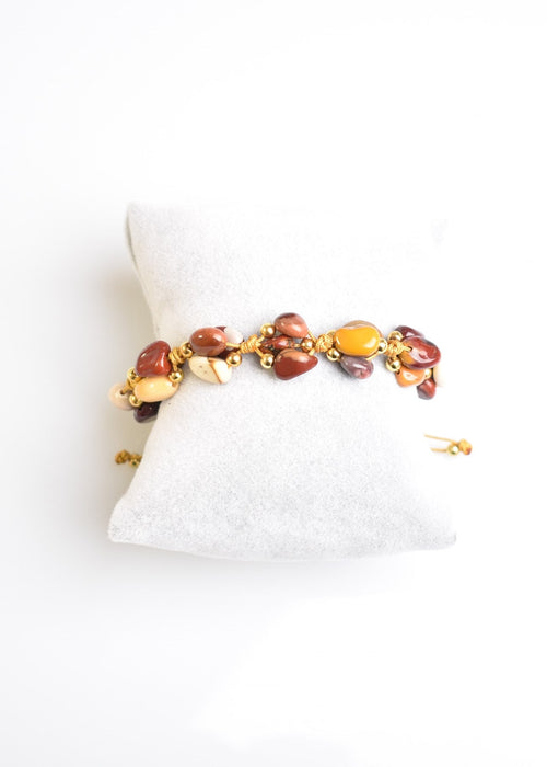 Jasper Üçlü Makrome Özel Tasarım Bileklik