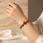 Jasper Üçlü Makrome Özel Tasarım Bileklik