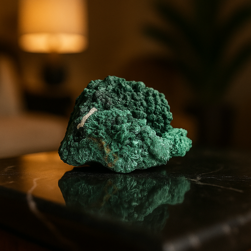 Kadife Malakit Doğal Taş Ham Parça