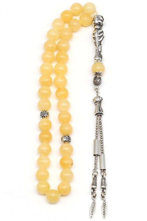 Kalsit Doğal Taş Tesbih 8 mm Küre Kesim