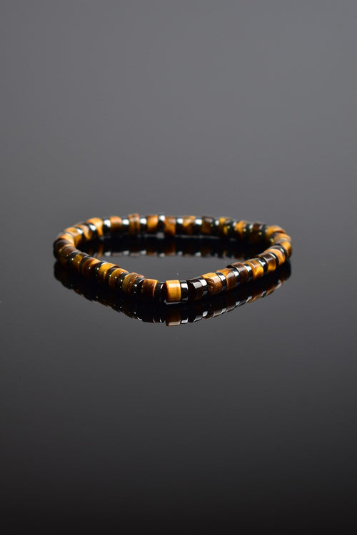 Kaplan Gözü - Hematit Doğal Taş Erkek Bileklik