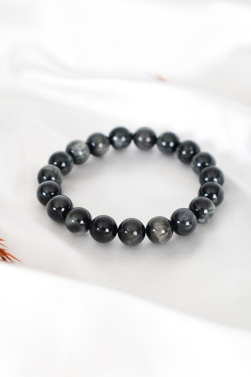 Kartal Gözü Doğal Taş Bileklik 9 mm A+ Kalite