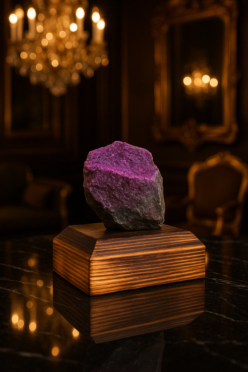 Kemererit Doğal Taş Standlı Ham Parça