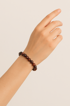 Kırmızı Kaplan Gözü Doğal Taş Bileklik 10 mm